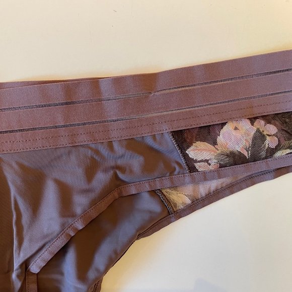 BNWT Maison Lejaby Flora Nufit Ombrage Basic Sienne Copper Midnight Panty Set XL - Picture 7 of 11